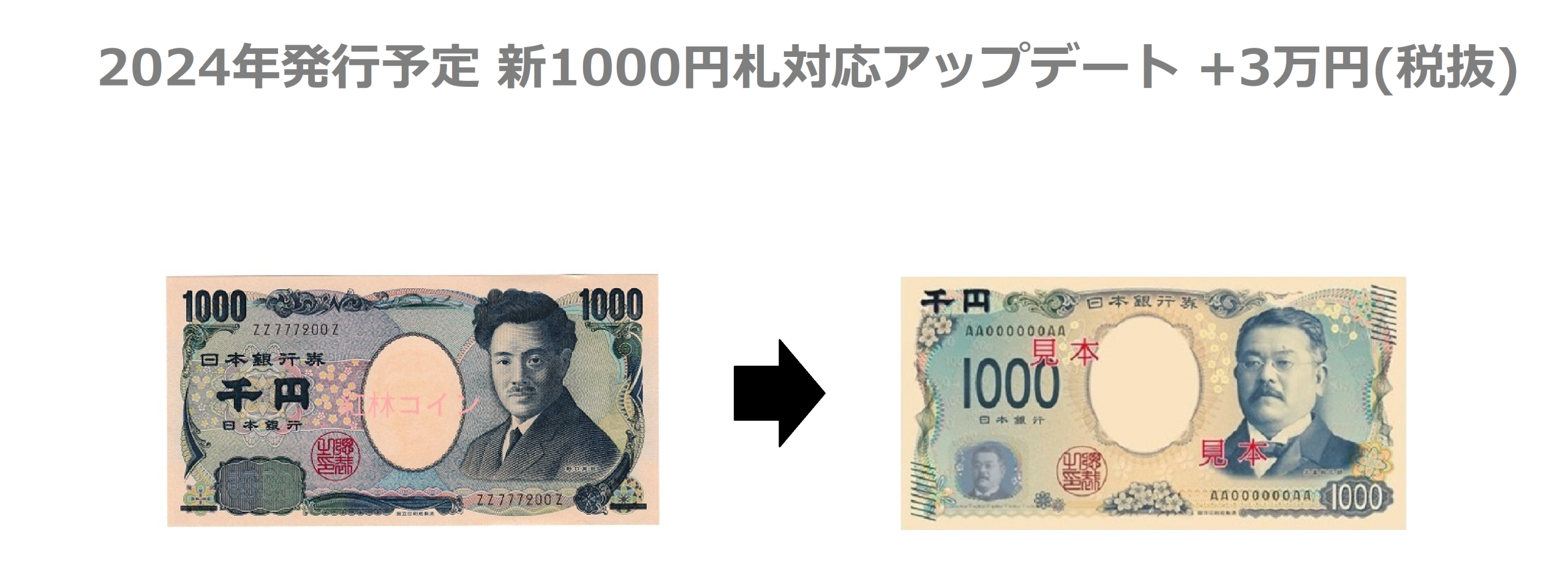 年新円札対応アップデート   UMs合同会社 各種自動販売機取り扱い